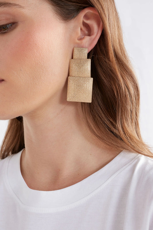 Elk Metri Drop Earring | Gunmetal