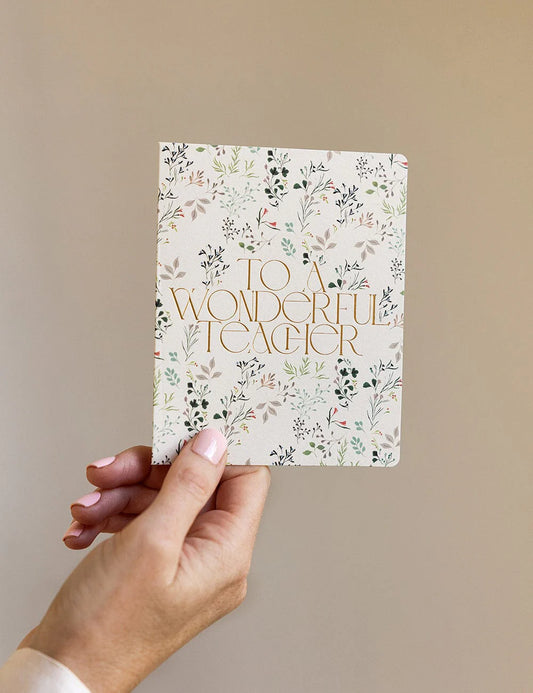 Greeting Card - To a Wonderful Teacher