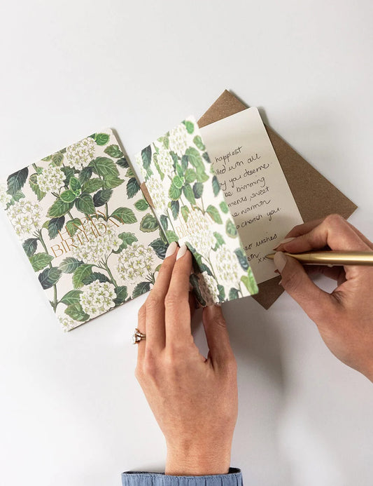 Happy Birthday Card - Hydrangea