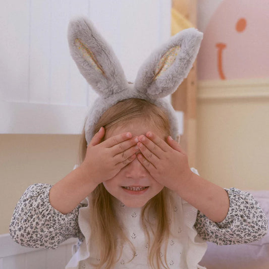 Fluffle Bunny Ear Headband | Smoke