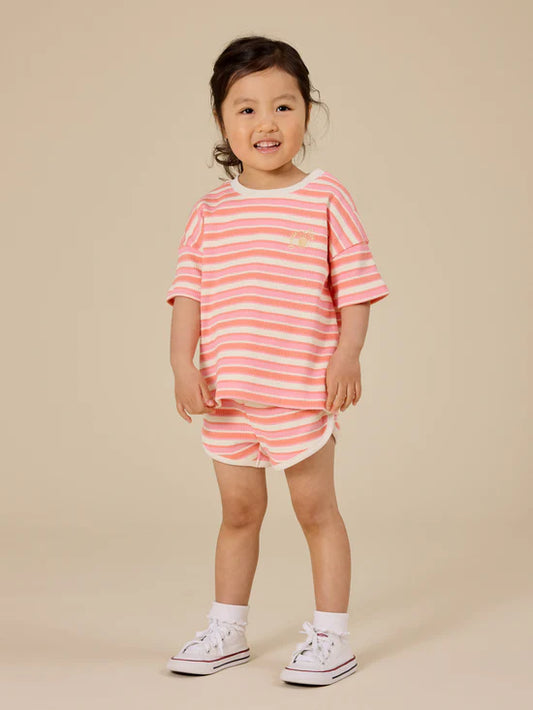 Goldie+Ace Watermelon Stripe Shorts