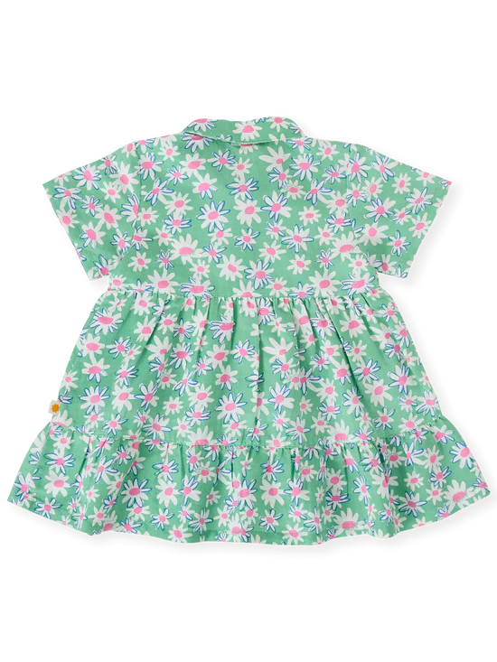 Goldie+Ace Daisy Patch Monica Dress - Moss Green