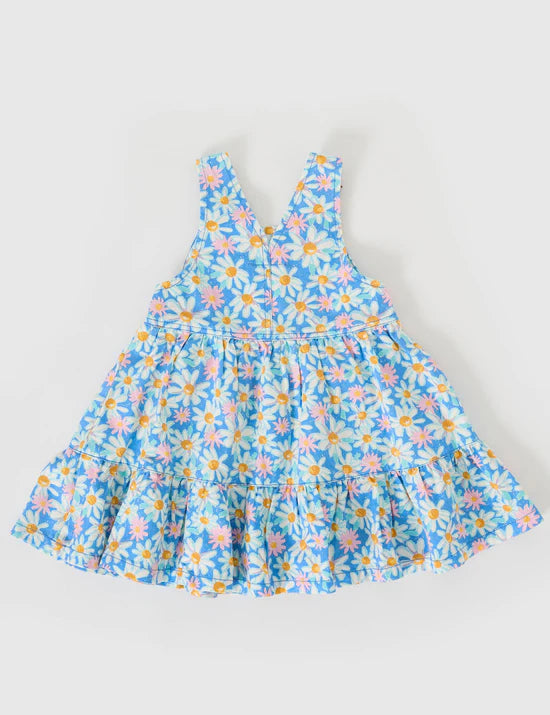 Goldie + Ace Tully Tiered Pinafore Dress | Seaside Daisy