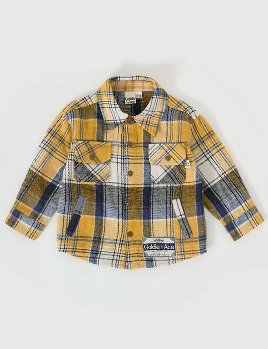 Goldie + Ace Rowan Check Shirt | Golden