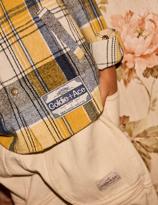 Goldie + Ace Rowan Check Shirt | Golden