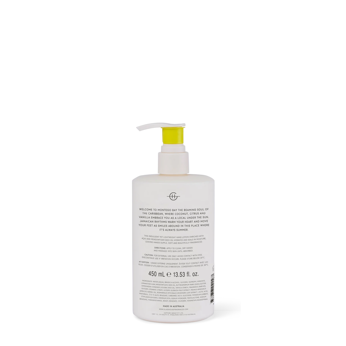 Glasshouse Montego Bay Rhythm | 450mL Hand Lotion