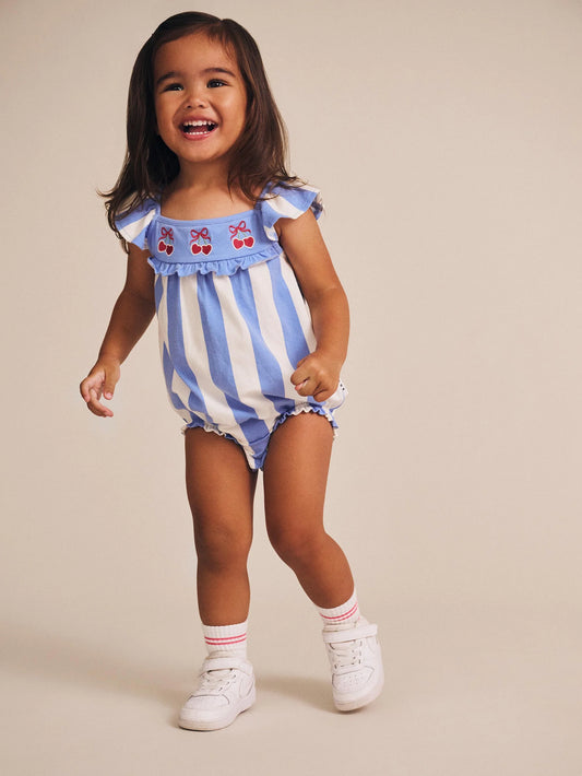 Huxbaby Seaside Cherry Stripe Playsuit