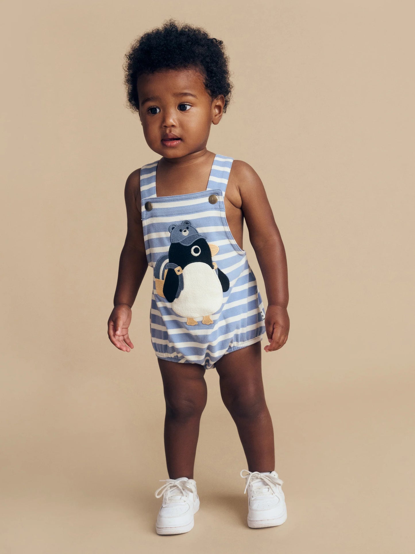 Huxbaby Percy Stripe Onesie | Lake