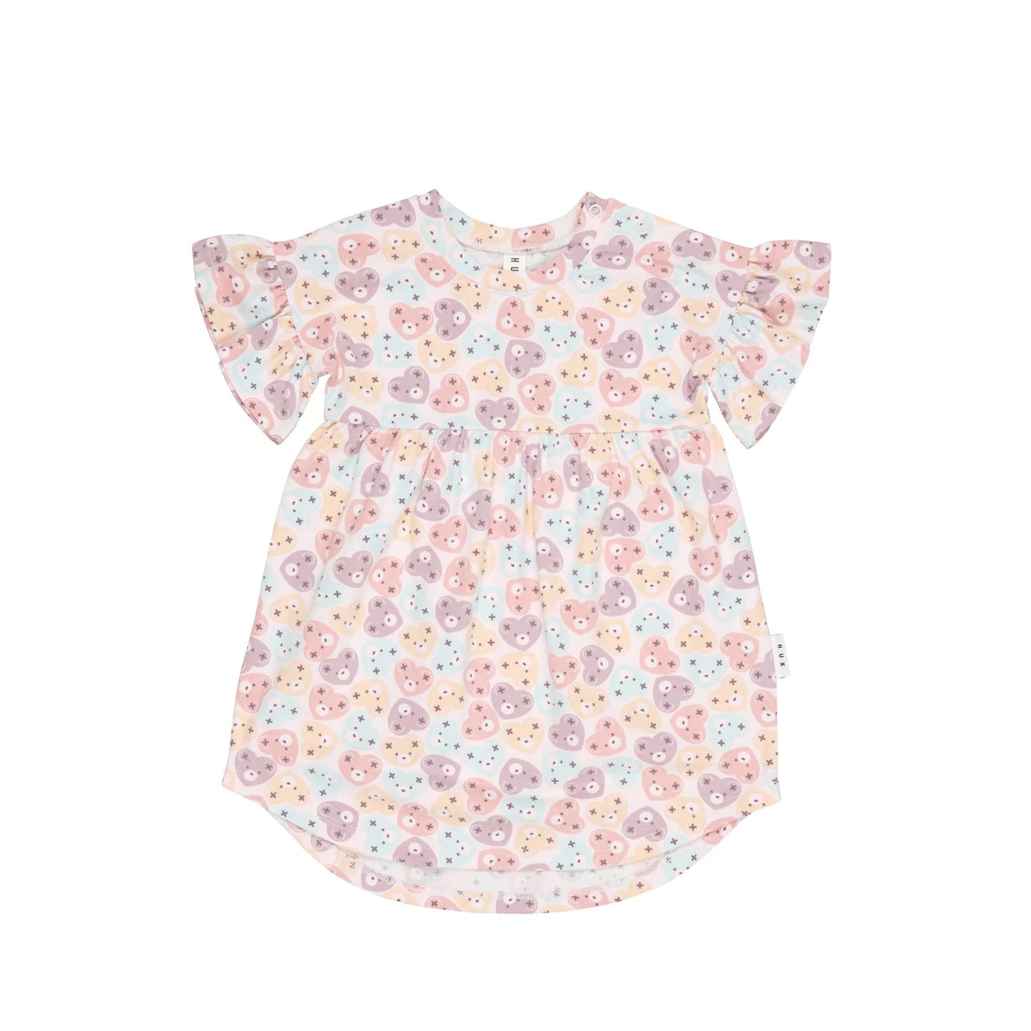 Huxbaby Heart Bear Frill Dress