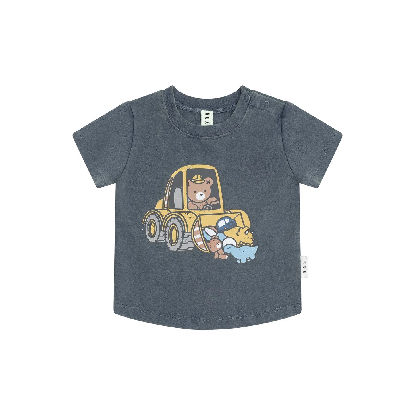 Huxbaby Digger Hux T-Shirt | Washed Navy