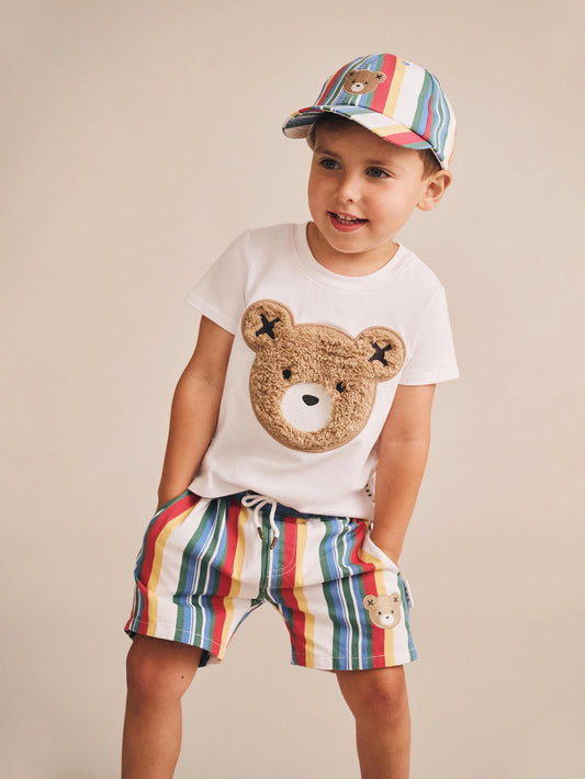 Huxbaby Furry Huxbear Crisp White Tee