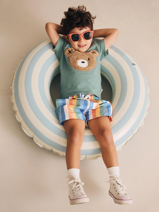 Huxbaby Furry Huxbear Green Tee