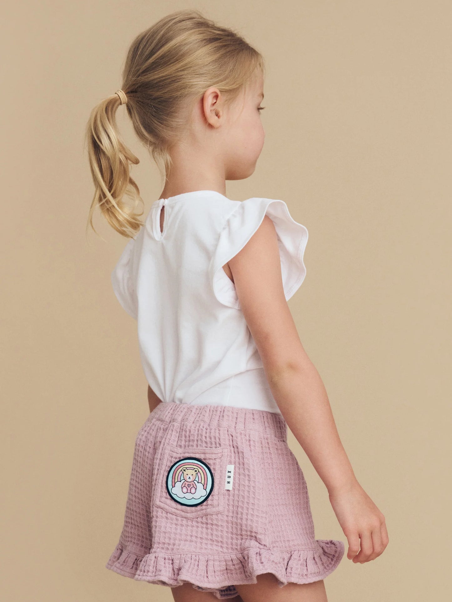 Huxbaby Fairy Bear Frill T-Shirt | White