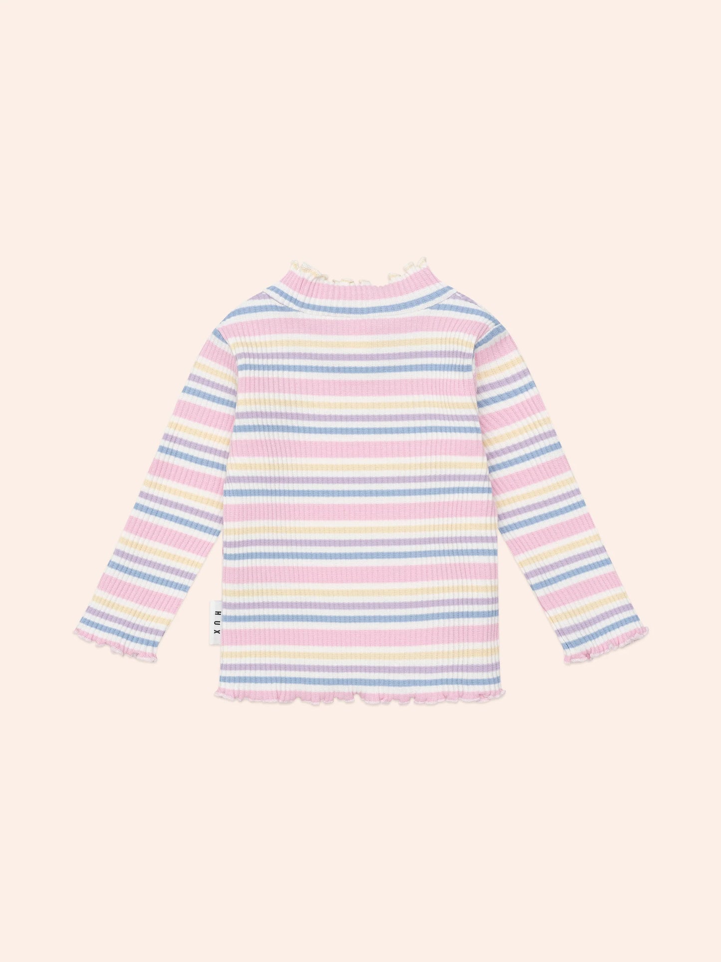 Huxbaby Rainbow Stripe Rib Skivvy