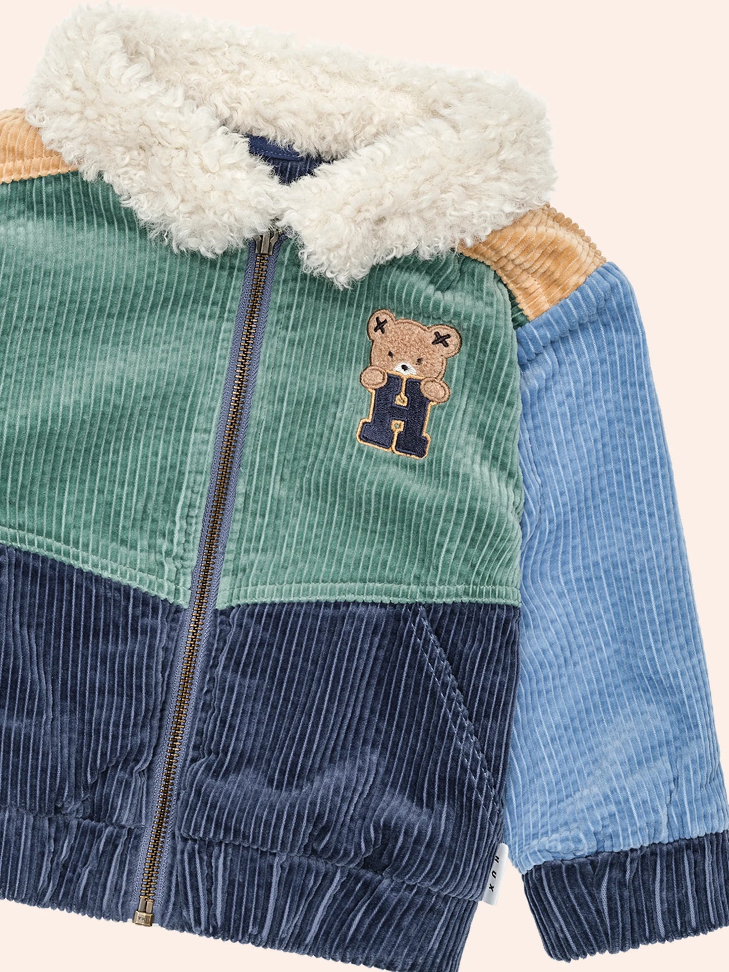 Huxbaby Midnight Colour Block Cord Jacket