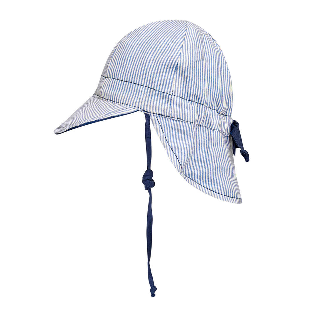 Bedhead 'Lounger' Flap Sun Hat - Charlie / Indigo