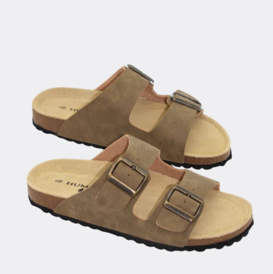 Human Ibiza Slide - Taupe