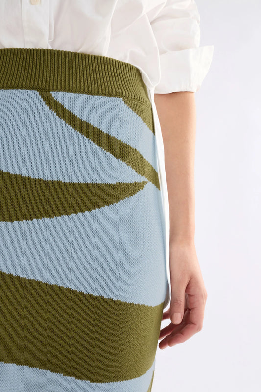 Elk Leben Skirt | Washer Blue Artichoke