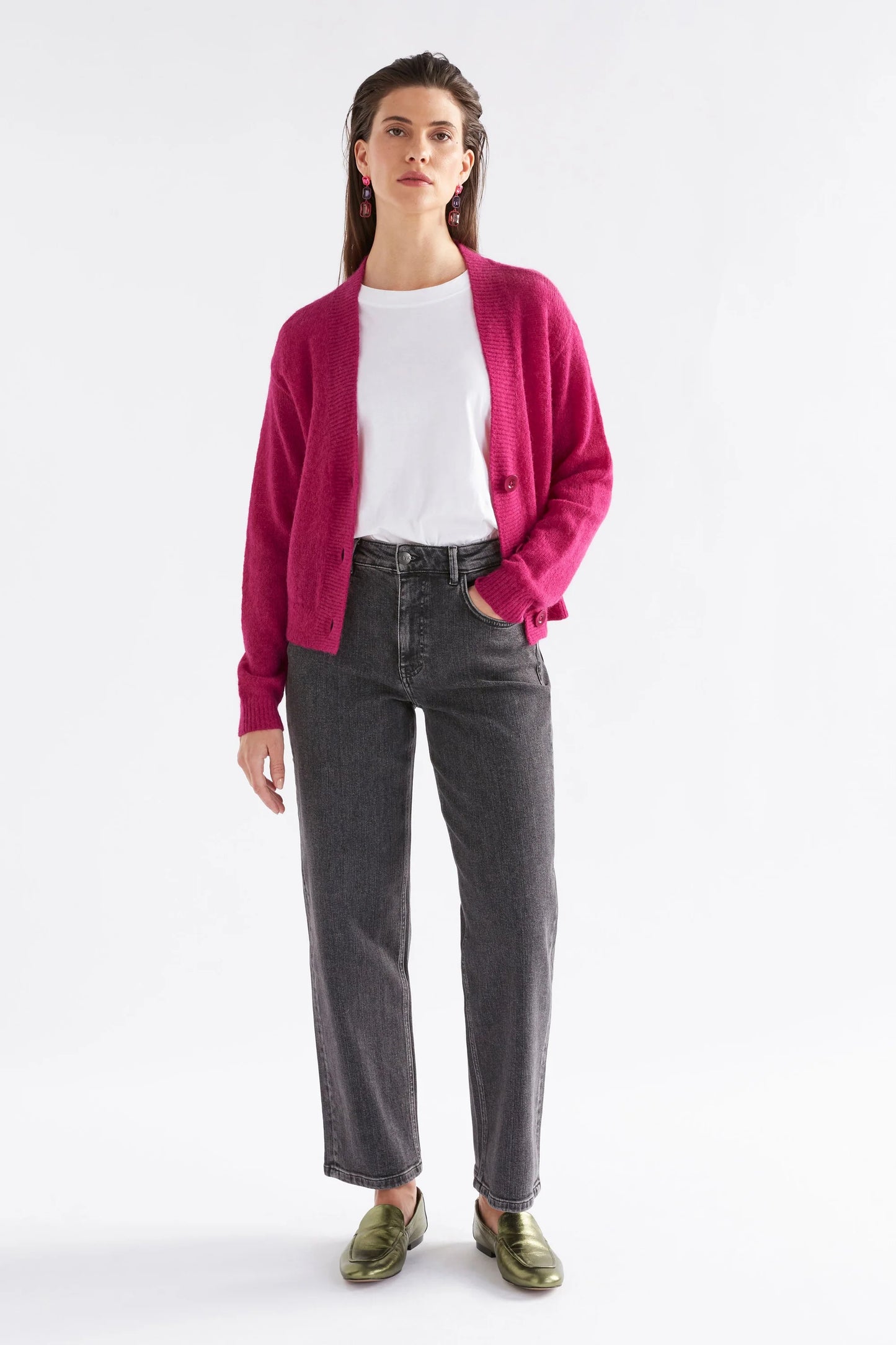 Elk Daaru Cardigan | Bright Pink
