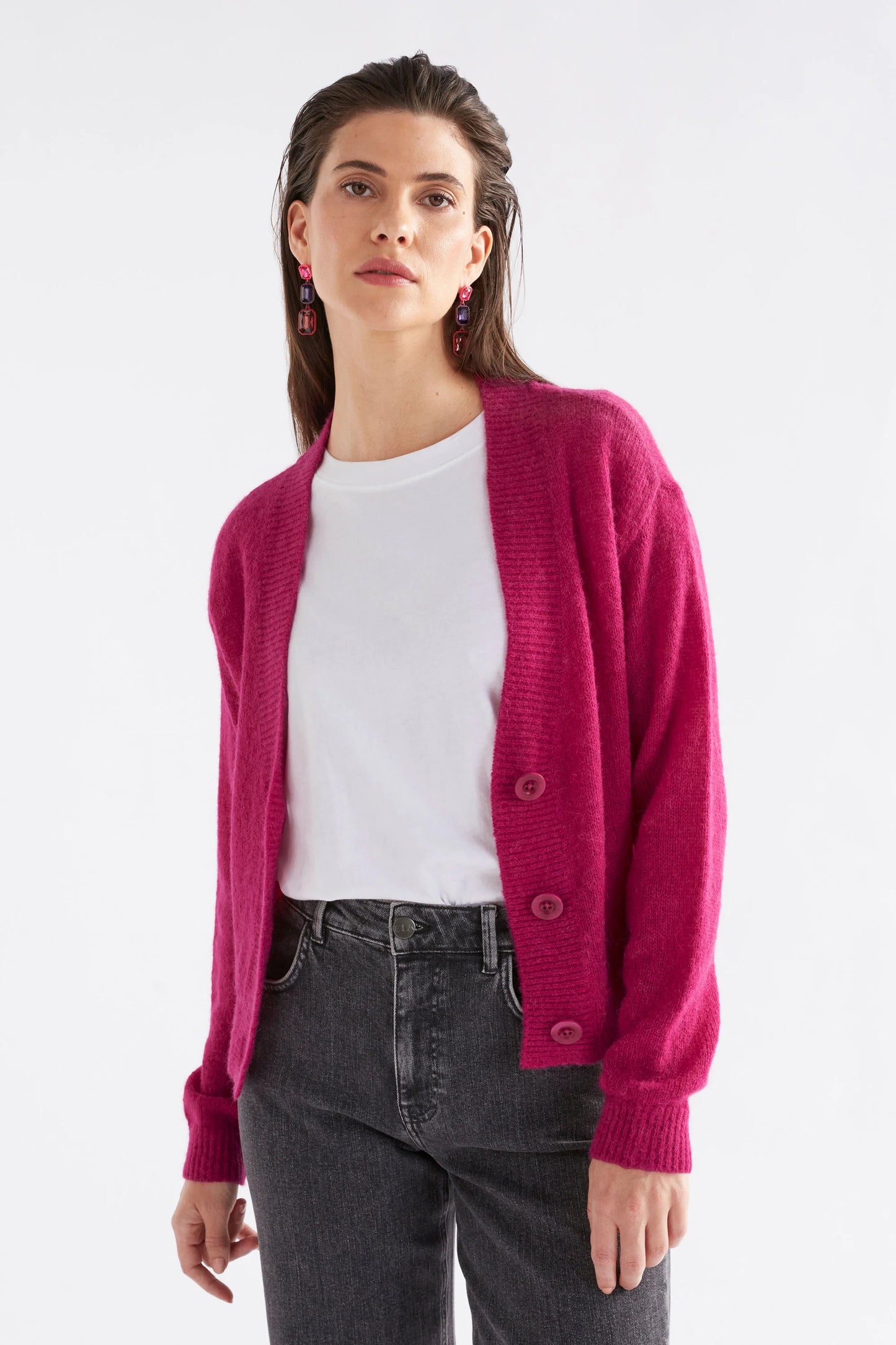 Elk Daaru Cardigan | Bright Pink