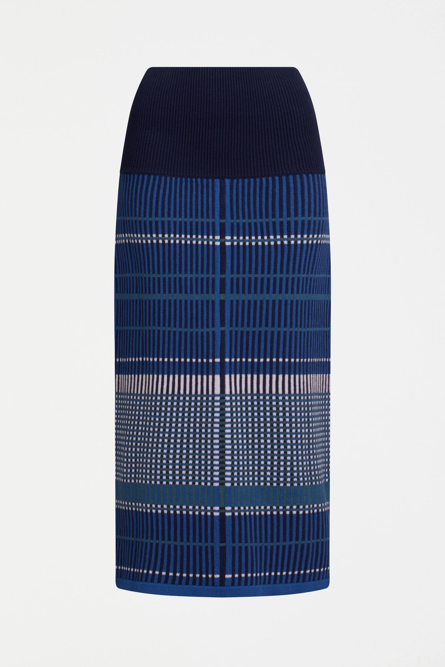 Elk Cila Organic Knit Skirt | Blue Multi