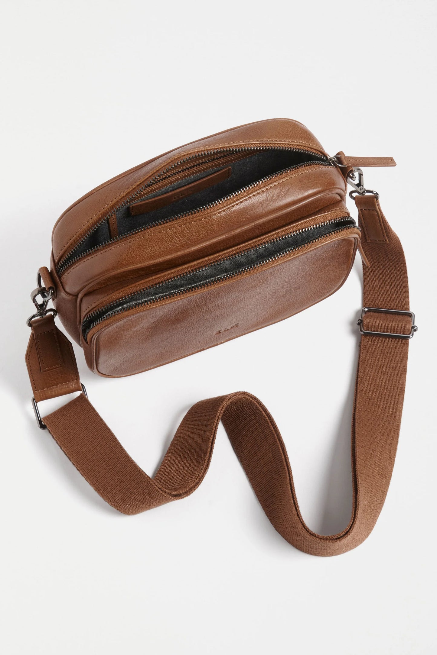 Elk Kassel Leather Crossbody Bag | Tan