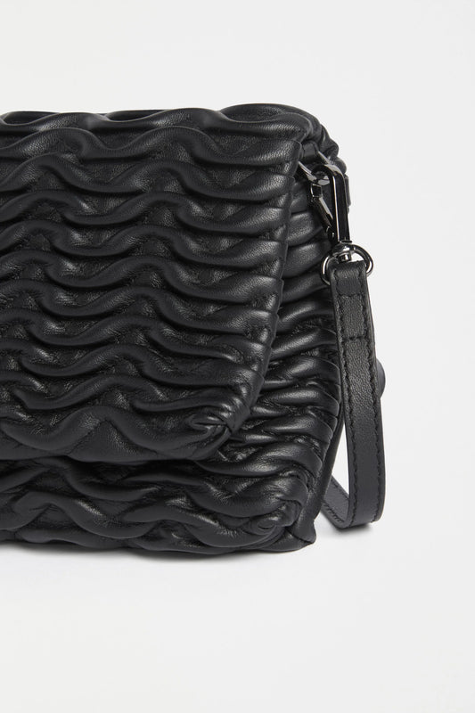 Elk Plissi Crossbody Bag | Black