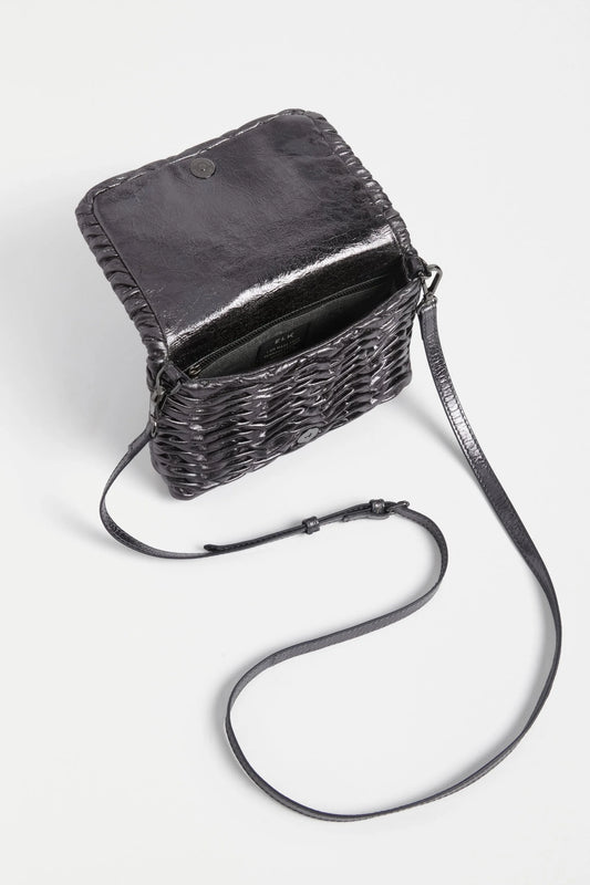 Elk Plissi Crossbody Bag | Gunmetal