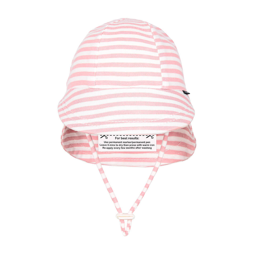 Bedhead Legionnaire Flap Sun Hat - Pink Stripe