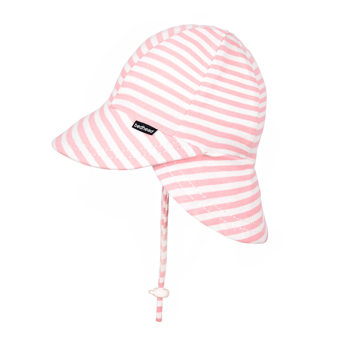 Bedhead Legionnaire Flap Sun Hat - Pink Stripe