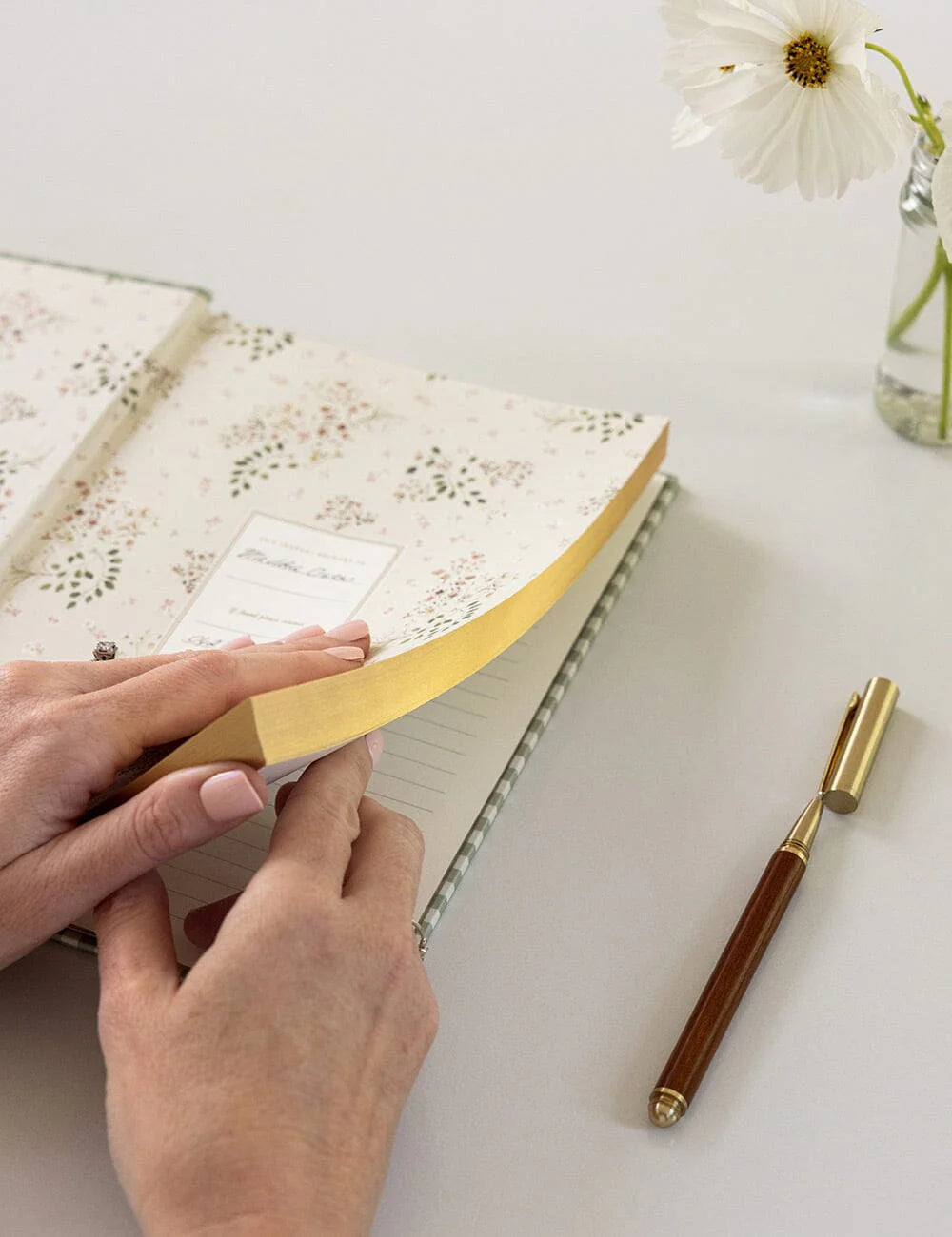 Linen Bound Journal | Sage