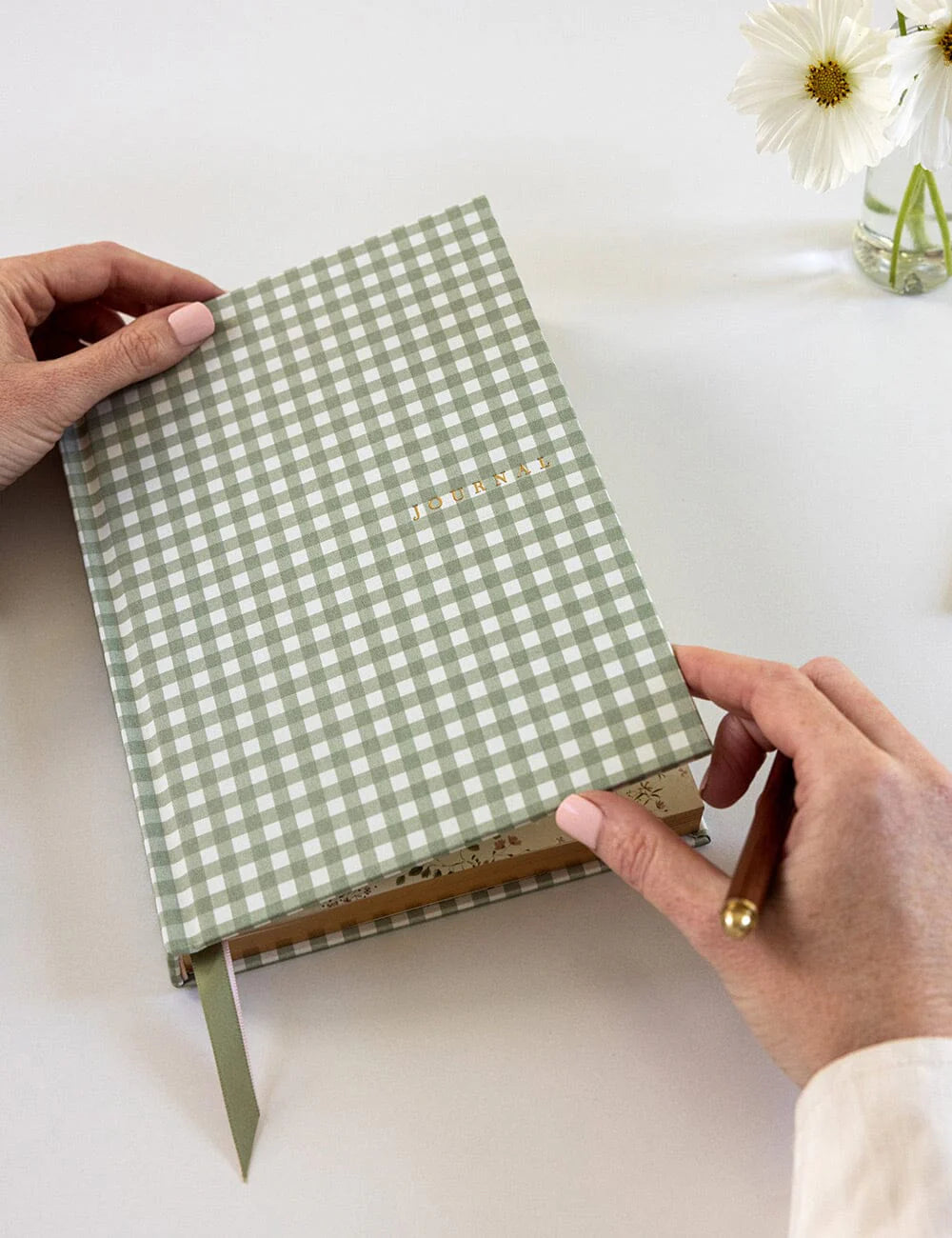Linen Bound Journal | Sage