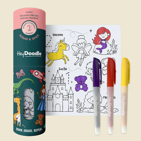 Sugar & Spice Mini Colouring & Doodle Mat