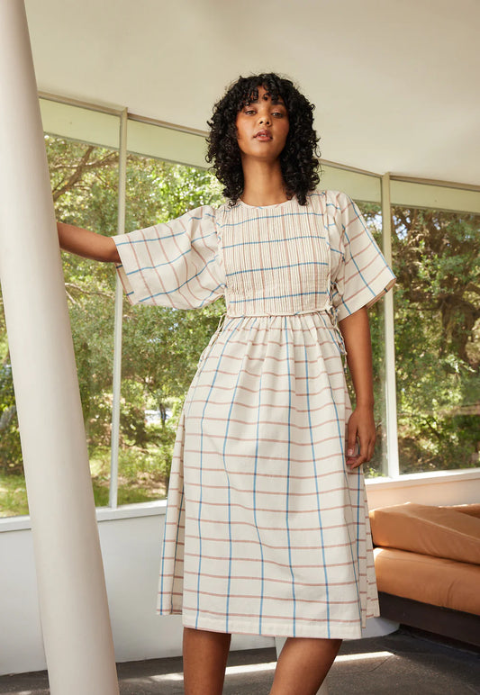Nancybird Athena Dress | Cream Check