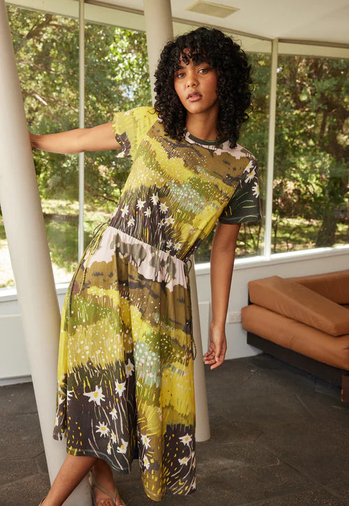 Nancybird Esti Tie Dress- Daisy Field