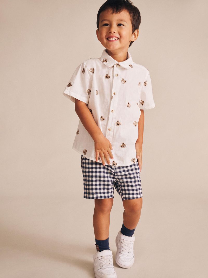 Huxbaby Check Chino Shorts