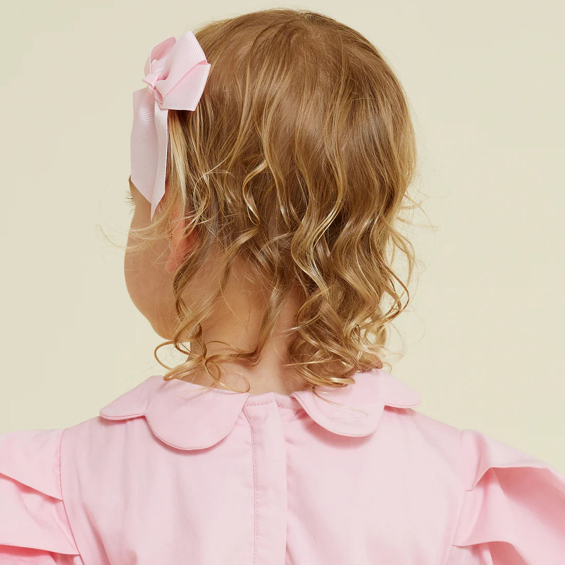Scallop Collar Smock Dress - Almond Blossom