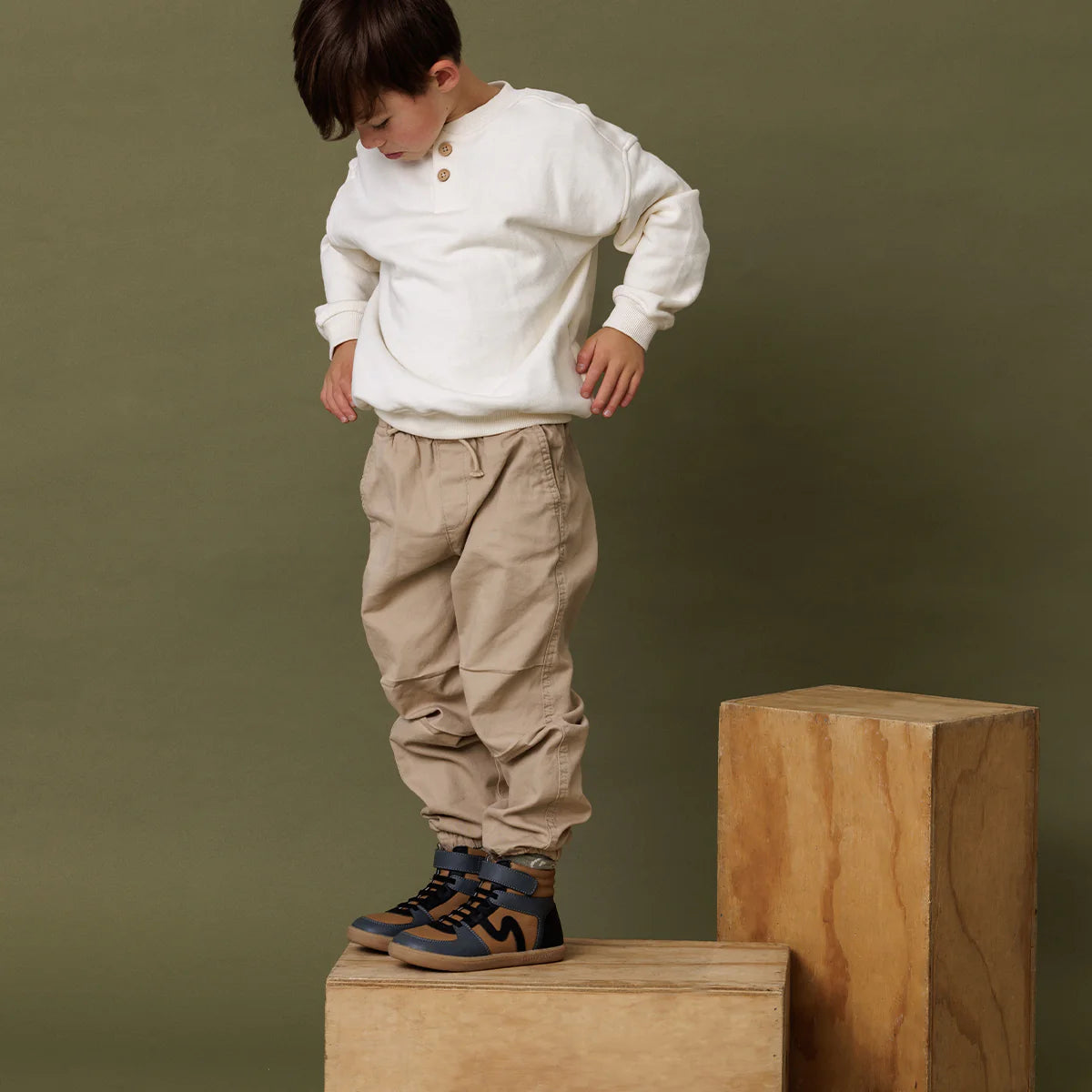 Hi-Top Boots| Tan Combo