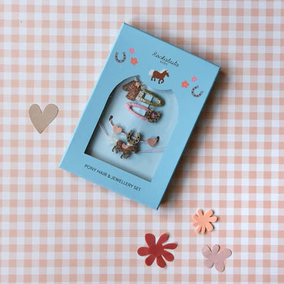 Peggy Pony Hair & Jewellery Set