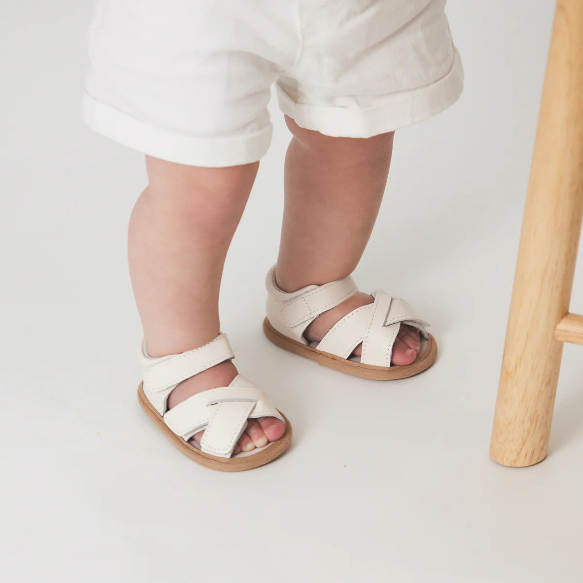 Criss-Cross Sandal | Stone
