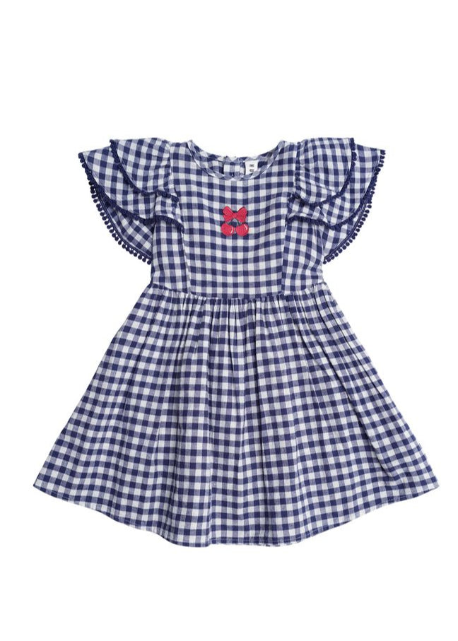 Huxbaby Cherry Pie Frill Dress Check