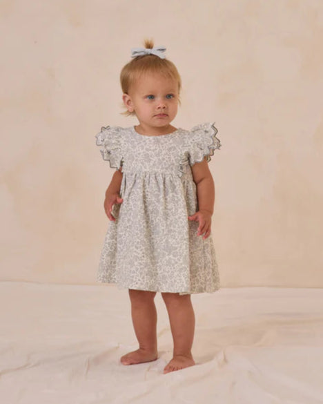 Quincy Mae Alina Dress | Blue Blossom