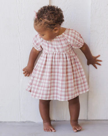Quincy Mae Bella Dress | Pink Plaid