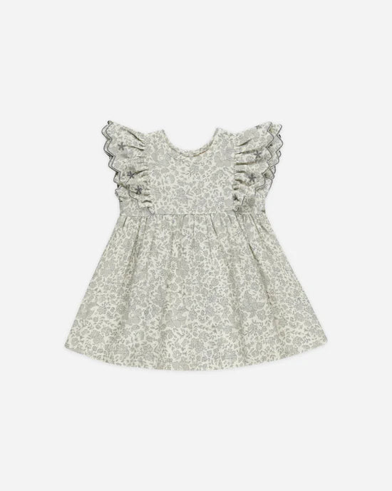 Quincy Mae Alina Dress | Blue Blossom