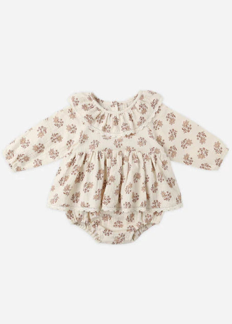 Quincy Mae Thalia Romper - Daylily