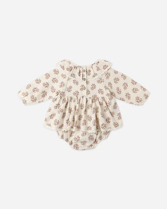 Quincy Mae Thalia Romper - Daylily