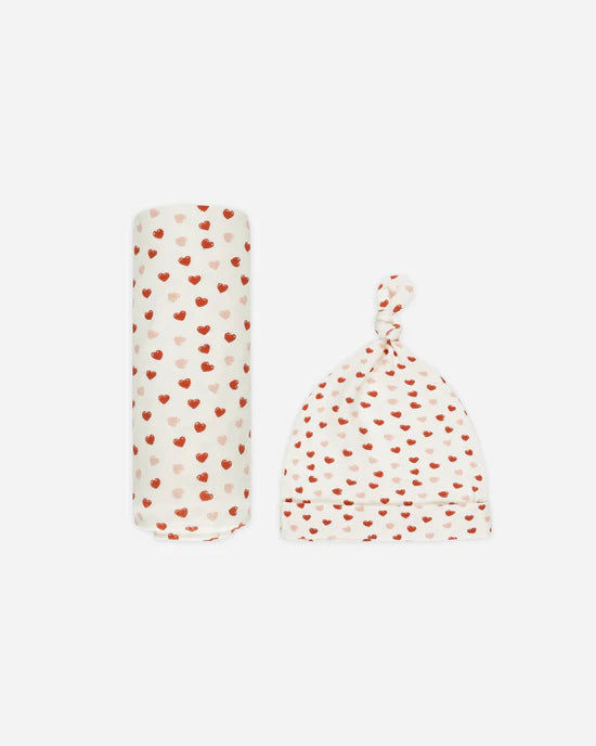 Bamboo Swaddle & Knotted Hat