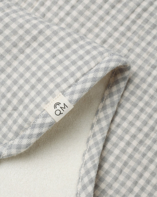 Quincy Mae Burp Cloth 2 Pack - Bluebell & Blue Gingham