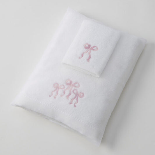 Bows Love Bath Towel & Face Washer
