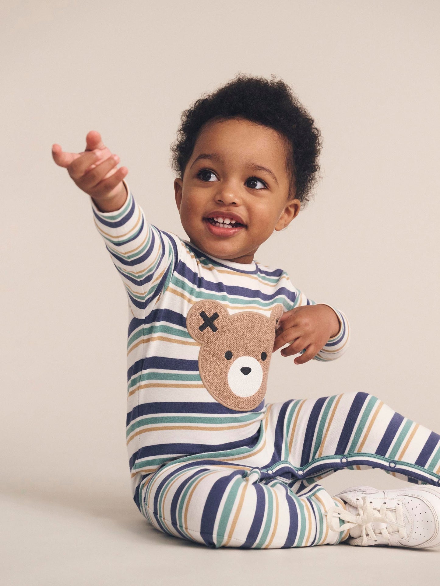 Huxbaby Multi Stripe Hux Romper